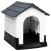 Dog House- Gray (22.4"x26.8"x26" )Polypropylene