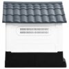 Dog House- Gray (22.4"x26.8"x26" )Polypropylene - Image 3