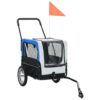 Pet Bike Trailer & Jogging Stroller, 2-in-1-Gray & Blue - Image 2