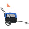 Pet Bike Trailer & Jogging Stroller, 2-in-1-Gray & Blue - Image 3