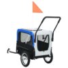 Pet Bike Trailer & Jogging Stroller, 2-in-1-Gray & Blue - Image 4