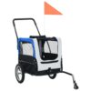 Pet Bike Trailer & Jogging Stroller, 2-in-1-Gray & Blue - Image 10