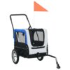 Pet Bike Trailer & Jogging Stroller, 2-in-1-Gray & Blue - Image 11