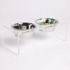 Acrylic Double Feeder - Clear - Image 3