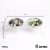 Acrylic Double Feeder - Clear - Image 6