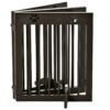 4- Panel Freestanding Pet Gate ,Wooden with Support Feet -Brown - Image 8