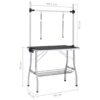 Grooming Table, Adjustable, w/ 2 Loops & Basket - Image 11