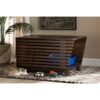 Litter Box Cover- Walnut Brown Finished Wood
