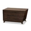 Litter Box Cover- Walnut Brown Finished Wood - Image 2