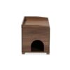Litter Box Cover,- Walnut Brown Finished Wood - Image 5