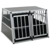vidaXL Dog Cage with Double Door 94x88x69 cm - Image 2