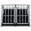 vidaXL Dog Cage with Double Door 94x88x69 cm - Image 3