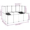 Small Animal Enclosure, (approx. 4.5'L x 3.5'W x 3'H)- Black - Image 8