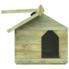 Dog House , XL outdoor w/ Opening Roof, Impregnated Pinewood - Image 5