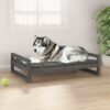 Bed, XL , Solid Pine Wood- Grey