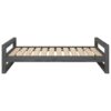 Bed, XL , Solid Pine Wood- Grey - Image 5