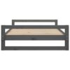Bed, XL , Solid Pine Wood- Grey - Image 6
