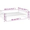 Bed, XL , Solid Pine Wood- Grey - Image 8