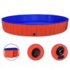 Swimming Pool, Dog, Foldable, (approx. 9.8' dia.)-Red