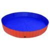Swimming Pool, Dog, Foldable, (approx. 9.8' dia.)-Red - Image 4
