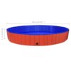 Swimming Pool, Dog, Foldable, (approx. 9.8' dia.)-Red - Image 9