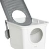 Litter Box, Enclosed w/ Front Entrance, Top exit, Scoop- White - Image 7