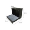 Bed, Murphy Style w/Memory Foam - Espresso - Image 3