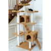 Cat Tree, Multi-Level , 74"H- Ochre Brown - Image 3