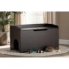 Litter Box Cover, Finished wood-Drk Brown